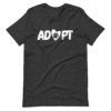 Adopt Pet Lover Grey Tee