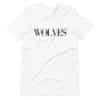 wolves clean white tee