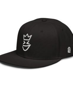 laugh kingz face snapback blk side